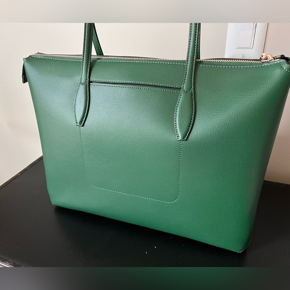 Stunning green Kate Spade zippered pebble tote - Picture 7 of 16